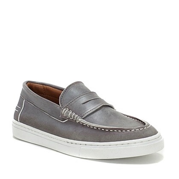 Vince Camuto Grey Graldo Loafers Slip On Shoes Size 1.5 Boys NEW IN BOX - Picture 1 of 5